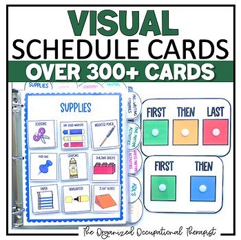 First Then Visual Schedule Cards & Boards Special Education Occupational Therapy