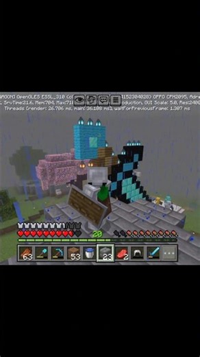 I make a windmill in my Minecraft world #minecraft #shorts ‪@TechnoGamerzOfficial‬