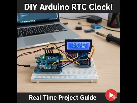 Build a Real-Time Digital Clock Using Arduino & DS1307 || arduino digital clock || arduino rtc clock