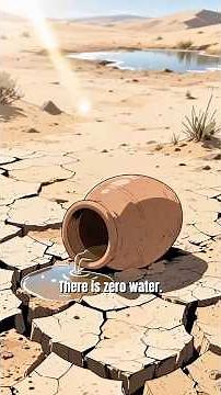 Panicking in the Desert! Numbers 20:2-6 🏜️💧 | Jesus Our Living Water ✨ #bible #jesus #grace