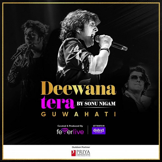 Turn the volume UP! 🔊 - Sonu Nigam is going LIVE! Catch Sonu Nigam on the Deewana Tera Tour in: 📍 Guwahati – 14 Dec 2025 Book your early bird tickets now! | Fever FM