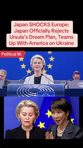 Japan SHOCKS Europe: Japan Officially Rejects Ursula's Dream Plan, Teams Up With America on Ukraine A major geopolitical shift is shaking the European Union's plan to use frozen Russian assets for Ukraine. Brussels expected full G7 alignment— but Japan has unexpectedly rejected Ursula von der Leyen's request, exposing deep fractures between Europe, Japan, and the United States. This video breaks down the hidden reasons behind Japan's refusal, the EU's growing vulnerability, and the financial ris
