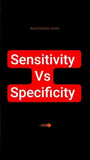 Sensitivity vs Specificity