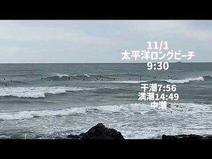 11/1 9:00太平洋ロングビーチ【伊良湖波情報】2025年
