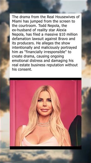Reality Star’s Ex Sues Bravo for Defamation and Misrepresentation