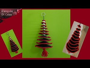 Easy crochet Christmas tree "Christmas round" - easy crochet step by step