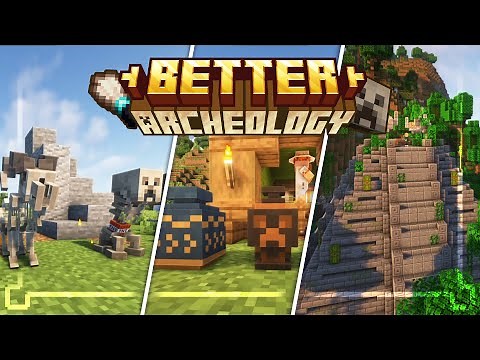 BetterArcheology | Minecraft 1.20 Mod Showcase | Structures, Adventure, Decoration, Enchantments