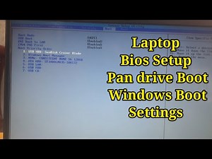 Lenovo Laptop Bios Setup and Pan Drive booting