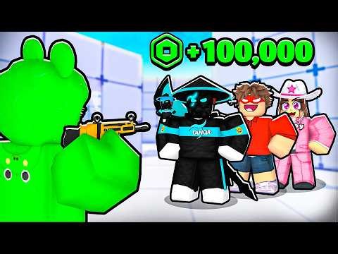 $100,000 if MY LITTLE BRO can beat her..(Roblox Rivals)