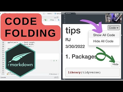 #R | Code Folding HTML Knit 🧶 R Markdown (.Rmd) | #CodeFolding #RMarkdown #Rscript
