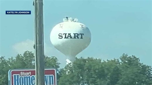 'Oops' moment: Why 'Stuart' was misspelled on the town's new water tower