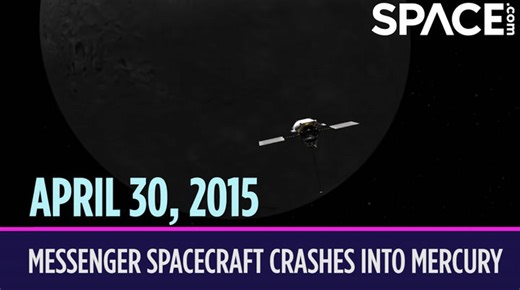 OTD in space – April 30: MESSENGER spacecraft crashes into Mercury
