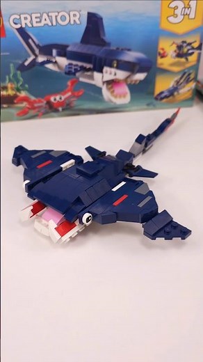 LEGO Creator Manta Ray MOC (31088)[169 pcs] Alternate Build for Deep Sea Creatures #shorts TBB