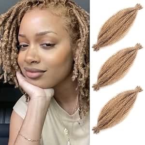 Amazon.com : Springy Afro Twist Hair 10 Inch 3 Packs Marley Twist Hair for Faux Locs Kinky Hair Butterfly Locs Synthetic Cuban Braiding Hair for Black Women (27-3, 10inch) : Beauty & Personal Care