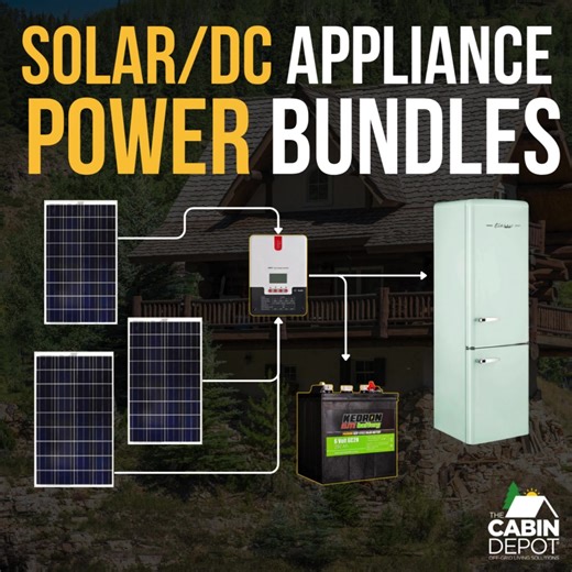 ☀️ FIRST IN CANADA - EXCLUSIVE TO THE CABIN DEPOT❄️🔋 Looking to power your off-grid cabin, cottage, or homestead with reliability and ease? Our Standalone Solar/DC Appliance Power System Bundles are now available and they include everything you need to get started: ✅ Solar Fridge (various sizes & brands) ✅ Solar Panels ✅ Batteries ✅ Solar Charge Controller ✅ All Required Cables & Connectors These plug-and-play kits are designed to simplify your off-grid setup with top-tier components and peace 