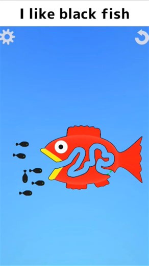 I Played Eating Simulator 🔥 But Gold Fish Wants Balck Fish🦈 #shorts #viral #trending #funny