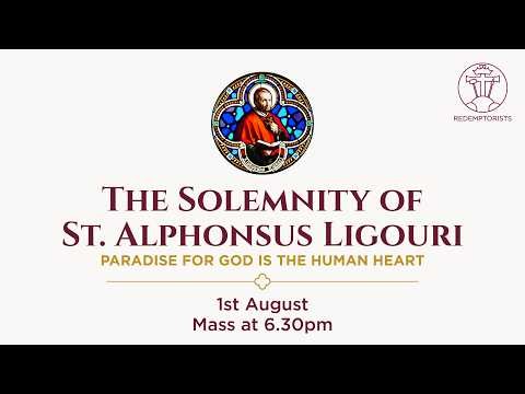 Feast of Saint Alphonsus 6.30pm (1 August 2026)