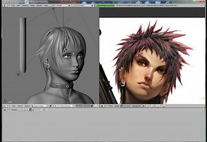 Polygon Hair Modeling in Blender