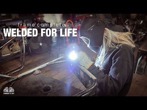 Final Welds on My Custom Harley Bobber Chopper Frame