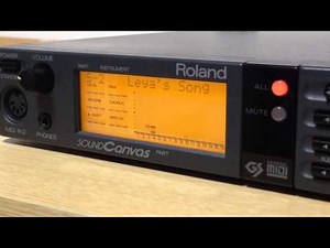 Roland SC-55 Sound Canvas Demo