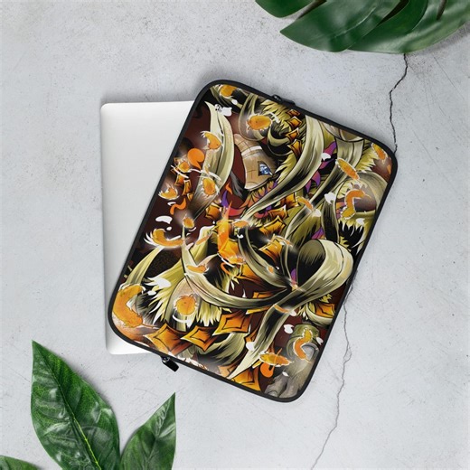 90s Anime Phoenix Laptop Sleeve • Retro Manga Art Case - Etsy