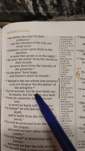 Encouragement: Job 5:17-19 NIV