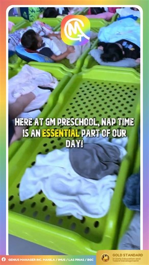 🌟 Recharge, Rest, and Grow at GM Preschool! 💤 At GM Preschool, nap time is an essential part of our daily routine. With cozy mats and beds, soft lighting, and calming music, our little learners enjoy a peaceful space to relax, recharge their energy, and support healthy growth. Rest time also helps children improve focus and feel ready to learn and play again. 🌟 Because a well-rested child is a happy, ready-to-learn child. 📍📲 Learn more or enroll today: https://gmeducph.systeme.io #GMEducati