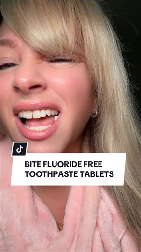If you have sensitive teeth or cavities, you can thank me laterrrr 🦷 ✨ #sensitiveteeth #bite #cavities #teethcare #toothpaste @Bite Toothpaste Bite Toothpaste Bits Remineralizing toothpaste Fluoride free toothpaste Nano-Hydroxyapatite Sensitive teeth care Teeth care products Toothpaste tablets