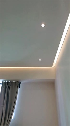 Techo Colgante en Sheetrock con Luces LED