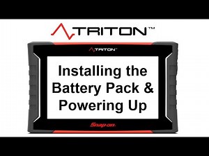 Installing the Battery & Powering Up| TRITON™ Training