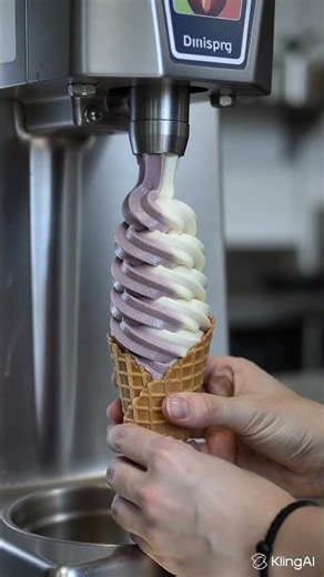Making ice cream cones.
