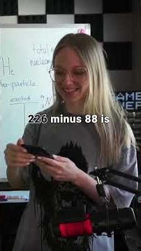 Alpha Decay or Radiation Explanation #radioactivity #physics