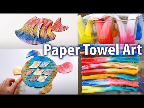 Paper Towel Art Projects | Art at Home | Easy Paper Crafts | At Home Science | DIY Home Decor