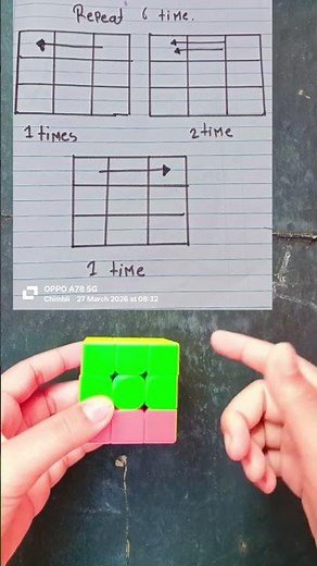 How to solve 3 by 3 Rubik's cube with algorithm new magic trick 😍😍#youtube #shorts #rubikscube