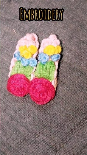 Handmade Embroidery Clips ✨Handmade with Love💕#viral#shorts #embroiderylover #handmade #tending