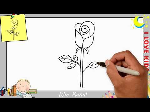 Blume zeichnen lernen einfach schritt für schritt für anfänger & kinder 14