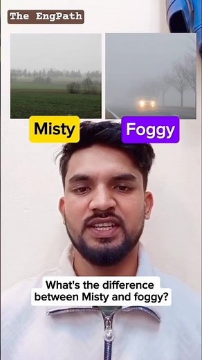 Misty vs Foggy: Do You Know the Difference? 🤔 #shorts #englishlearning
