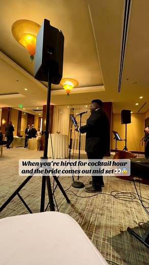 Bride Surprises Guests During Cocktail Hour Performance