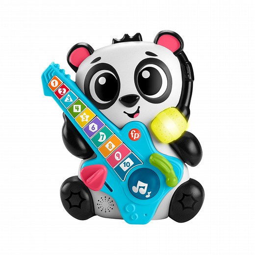 Fisher-Price Link Squad Jam & Count Panda Baby Learning Toy with Music & Lights, 9 Months