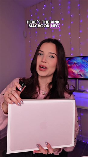 Unboxing the New Pink MacBook Neo