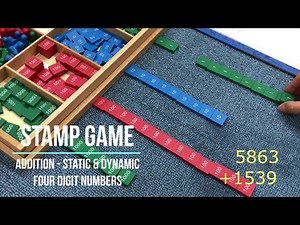 [VMI] Math - Stamp Addition Four Digit- Numbers - Montessori