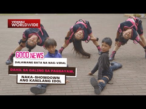 Dalawang bata na nag-viral dahil sa galing sa pagsayaw, naka-showdown ang kanilang idol | Good News