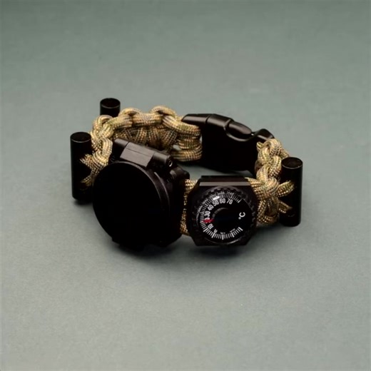 Bracelet Apocalypse #paracordbracelet #parapocalypse #firestarter #survival #compass #ferrorod #survivalbracelet