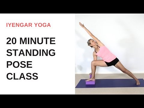 20 minute STANDING POSE class | Iyengar Yoga