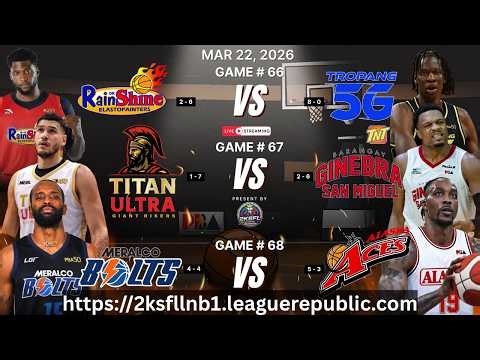 LIVE: ROS VS TNT | TITAN ULTRA VS GINEBRA | MERALCO VS ALASKA | DAY 25 | 2KSFL LNB