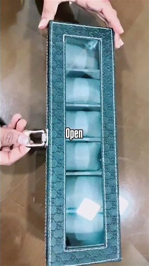 🕰️ 6 Slot Premium Grey Watch Organizer Box - Class Meets Protection #premiumwatch #watchcollection