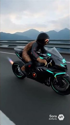 Funny Sloth Rides a Tiny Motorbike 🐾 #sloth #funny #animals