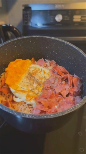 one pot fried rice with egg & ham #dinnerideas #easyrecipe #cooking
