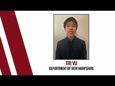 2024-2025 Voice of Democracy First Place Winner Tri Vu