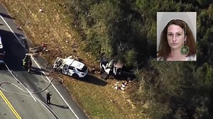 2 dead after woman in stolen police cruiser crashes head-on with pickup truck